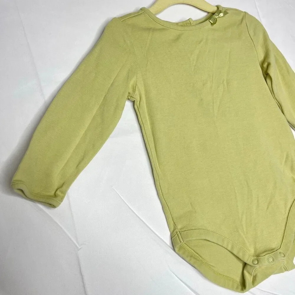 Gymboree Long Sleeve Bodysuit Green One Piece Vintage 2004 18-24 Months